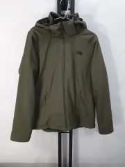 THE NORTH FACE ザノースフェイス 軽量 ダウン プリマロフト ウィンドブレーカー ジャケット カーキ L