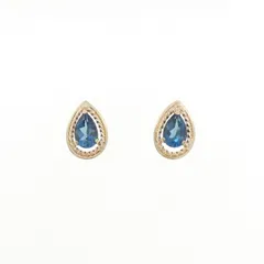 K10YG ブルートパーズ ピアス