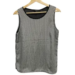 PaulSmith(ポールスミス) ノースリーブカットソー サイズ40 L レディース - 黒×白 クルーネック