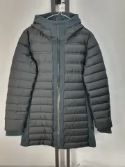 ナイキ テックパック エアロロフト 軽量 ダウンパーカ ロング丈ジャケット ブラック L