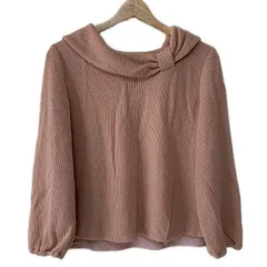 Rose Tiara(ローズティアラ) 長袖セーター サイズ46 XL レディース - ライトピンク ラメ ウール