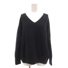グリーンレーベルリラクシング ユナイテッドアローズ green label relaxing ニット セーター ウール 紺 ネイビー Vネック /YJ ■YHS13
