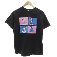 ALSTYLE 00s Tシャツ 半袖 プリント M 黒 ブラック /YJ