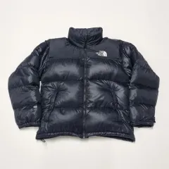 90S THE NORTH FACE ザノースフェイス ヌプシ ダウン ブラック - L NORTH FACE