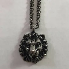 04w5611∞※【中古】 GUCCI  グッチ ライオンヘッド ネックレス シルバー ペンダント 【八王子店】