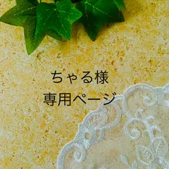 ちゃる様専用ページ