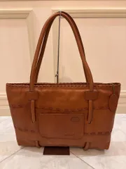 イビザ　IBIZA ブラウン レザー ショルダーバッグ ハンドバッグ