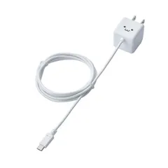 エレコム スマートフォン タブレット用AC充電器 microUSB CUBE型 直生え 1.5m 1.8A出力 ホワイトフェイス MPA-ACMBC152WH