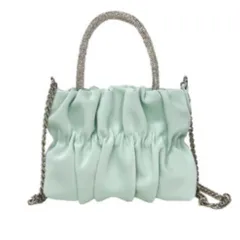 [Liebendo] ハンドバッグ レディース 2WAY ショルダーバッグ パーティーバッグ 小さめ 軽量 パーティー デート 結婚式 二次会 フォーマル 可愛い ドレスバッグ カバン オケージョン 入学式 卒業式 (グリーン) [グリーン]