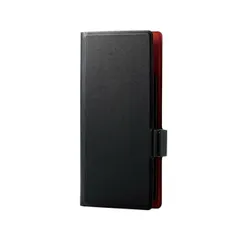 エレコム スマホケース 汎用 マルチケース Sサイズ レザー 手帳型 マグネット開閉 スライド式 スタンド機能 薄型 軽量 ストラップホール付 ブラック ELECOM 【ゆうパケットにて５営業日以内発送】