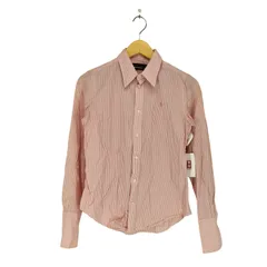 ラルフローレン RALPH LAUREN SLIM FIT ポニー刺繍ストライプシャツ レディース  8