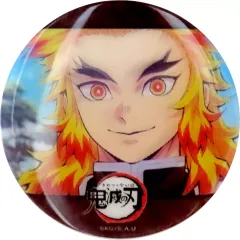 【中古】バッジ・ビンズ 煉獄杏寿郎(I柄) 「劇場版 鬼滅の刃 無限列車編 上映四周年記念 炎柱・煉獄杏寿郎カフェ×ufotable Cafe×マチ★アソビCAFE×ufotable DINING×ufotable CINEMA ランダムアニメーション缶バッジ