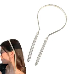 カチューシャ レディース チェーン ゆれる 痛くない ヘアバンド細め 細い ラメ 痛くならない オシャレ シンプル おしゃれ ゆるめ ゆるい ヘアアレンジ ヘッドバンド 大人 可愛い ヘアアクセ キラキラ 髪飾り (4連) [4連]
