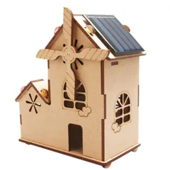 moire imports 工作キット 小学生 手作りキット 自由研究 ソーラー 低学年 夏休み (ウッド調) [並行輸入品] [ウッド調]