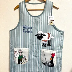 ★早い者勝ち 売切れごめんなさい ★*ﾟひつじのショーン 前後ボア付き 暖かエプロンM～L 保育士 保育園 新品