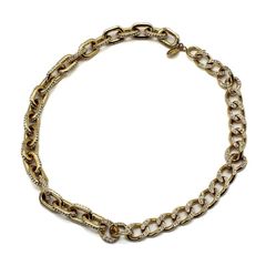 Dior ディオール ネックレス 喜平 ラインストーン ドイツ製 ガリアーノ 