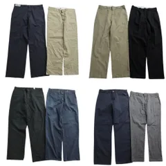古着卸 まとめ売り ディッキーズ Dickies パンツ 8枚セット (メンズ 36 ) ワークパンツ ストレート ブラック 中古 古着 ND1520