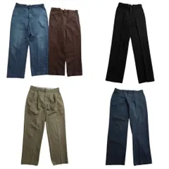 古着卸 まとめ売り ディッキーズ Dickies USA製 パンツ 5枚セット (メンズ 32 /36 /38 ) ワークパンツ ワイド テーパード 中古 古着 ND1519