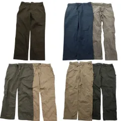 古着卸 まとめ売り カーハート Carhartt パンツ 7枚セット (メンズ 36 /40 /42 ) ペインター ストレート オリーブ 中古 古着 ND1559