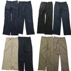 古着卸 まとめ売り ディッキーズ Dickies 874 ワーク パンツ 8枚セット (メンズ 33 /34 ) ストレート カーキ ネイビー 中古 古着 ND1552