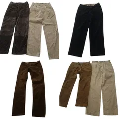 古着卸 まとめ売り ラルフローレン コーデュロイ パンツ 6枚セット (メンズ 32 /33 /34 ) ベージュ タック 90’s 中古 古着 ND1575