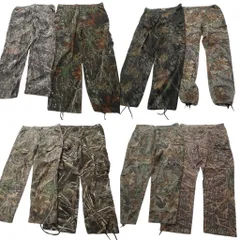 古着卸 まとめ売り リアルツリー パンツ 8枚セット (メンズ 36 /38 /40 /42 ) カーゴ 枯れ葉迷彩 中古 古着 ND1572