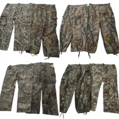 古着卸 まとめ売り リアルツリー パンツ 8枚セット (メンズ 42 /44 /46 /52 ) カーゴ ストレート 中古 古着 ND1571