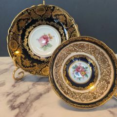 美品☆ウェッジウッド スワロー カップ＆ソーサー シノズワリ 黒壺