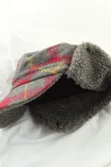 W(F) HAZZYS（ヘジス） 帽子 シープスキン 耳 ドール ウール 起毛 ゴルフ - 26B1