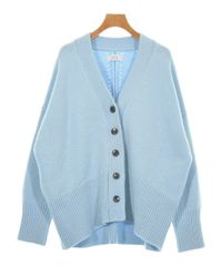 美品】ebure エブール ライトブルー Vネック カーディガン コットン