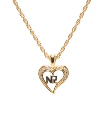 美品 ニナリッチ ネックレス ロゴ ハートモチーフ レディース NINA RICCI