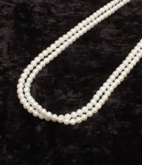 美品 ロングネックレス パール 6mm レディース