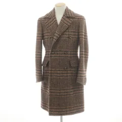 【アカト】スティレラティーノ 千鳥柄 ダブルブレストコート 定価30万円超 アカト】スティレラティーノ 千鳥柄 ダブルブレストコート 定価30万円