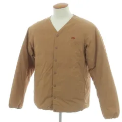 【中古】ザノースフェイスパープルレーベル THE NORTH FACE PURPLE LABEL ナイロン ノーカラー ダウンジャケット ブラウン系【サイズM】【メンズ】