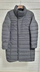 105 THE NORTH FACE ザノースフェイス ウィメンズ ディープグレー ツーウェイ ジッパー ノザン グースダウン ダウンジャケット ロング丈 アウター XL
