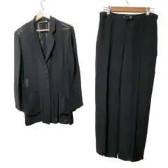 EMPORIOARMANI(エンポリオアルマーニ) レディースパンツスーツ レディース - 黒 シースルー