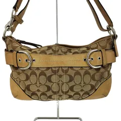 コーチ COACH シグネチャー キャンバス レザー 切替 ショルダーバッグ レディース 表記無 