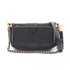 LOUIS VUITTON ルイ・ヴィトン ミュルティ ポシェット アクセソワール モノグラムアンプラント ノワール ショルダーバッグ