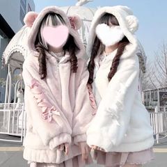 シナモロール サイバー配色ユニセックスファーブルゾン／ノエミー