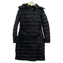 バーバリーロンドンイングランド ダウンコート サイズSP S レディース美品  - 8003844 黒 長袖/ファー・フード着脱可/冬