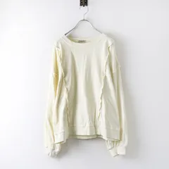 サマンサモスモス Samansa Mos2 SM2 リサイクルコットン メローフリル切替トップス F‖オフホワイト プルオーバー【2400014736410】