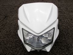 バイクパーツセット ホワイトカウル ブラックミラー - メルカリ