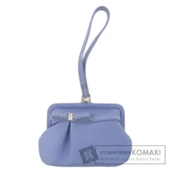 Salvatore Ferragamo サルヴァトーレフェラガモ ヴァラリボン アクセサリーポーチ カーフ レディース [中古]