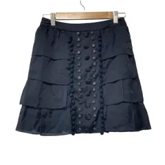 Chesty(チェスティ) スカート サイズ0 XS レディース美品  - ダークネイビー ひざ丈/フリル