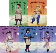 【中古】クリアファイル 全5種セット オリジナルA4クリアファイル 「鬼滅の刃×セブンイレブン」 対象商品購入特典