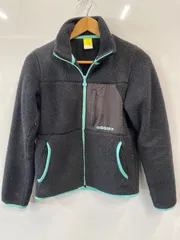 ピ349⚫︎adidas⚫︎アディダス⚫︎フリース⚫︎長袖アウター⚫︎黒⚫︎Mサイズ