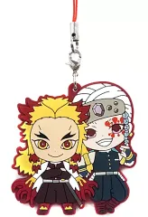 【中古】雑貨 煉獄杏寿郎＆宇髄天元 「鬼滅の刃 滅!カプセルラバーマスコット4」