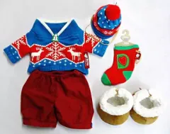 【中古】ぬいぐるみ ダッフィー ダッフィーのクリスマス2011 (ぬいぐるみ用衣装) 「ディズニーベア」 ディズニーシー限定