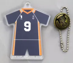 【中古】キーホルダー 影山飛雄 スクールアイコンボタン付きアクリルチャーム 「一番くじ ハイキュー!! ～全国への道～」 F賞