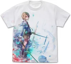 【中古】衣類 茅森月歌 フルグラフィックTシャツ ホワイト Sサイズ 「ヘブンバーンズレッド」